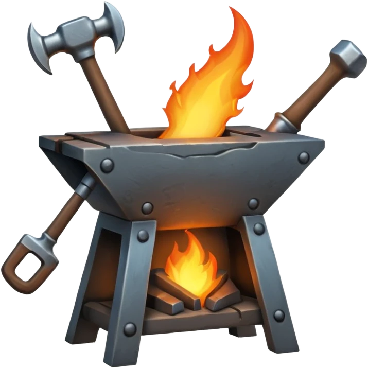 A blacksmith forge emoji
