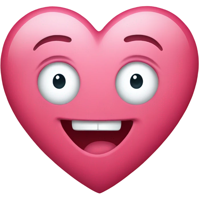 Smirking emoji on a heart emoji