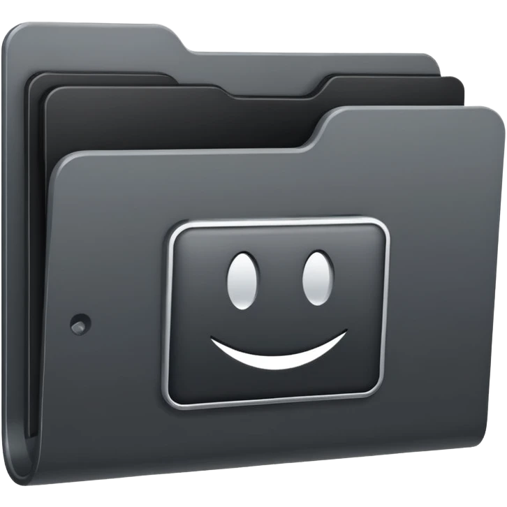 computer folder icon black text web design emoji