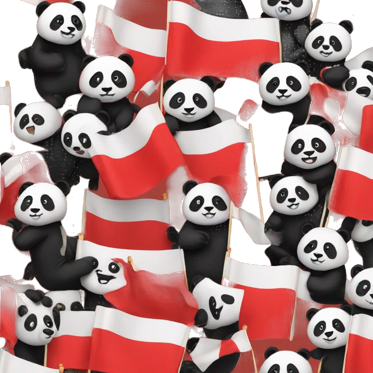 Red flag with panda emoji