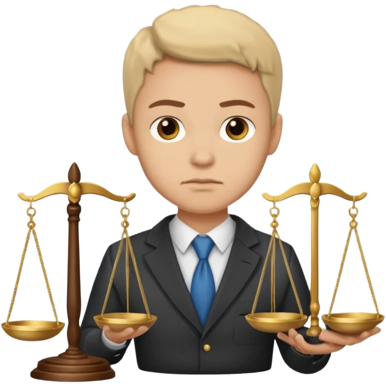 law student with scales of justice emoji