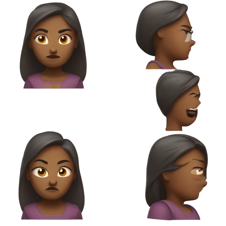 Angry lady emoji