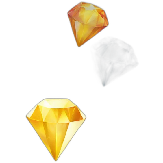 Diamonds and rainbows emoji