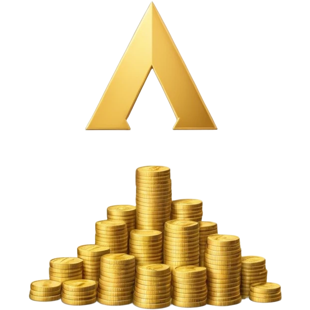 investment concept with upward arrow and money with more money emoji