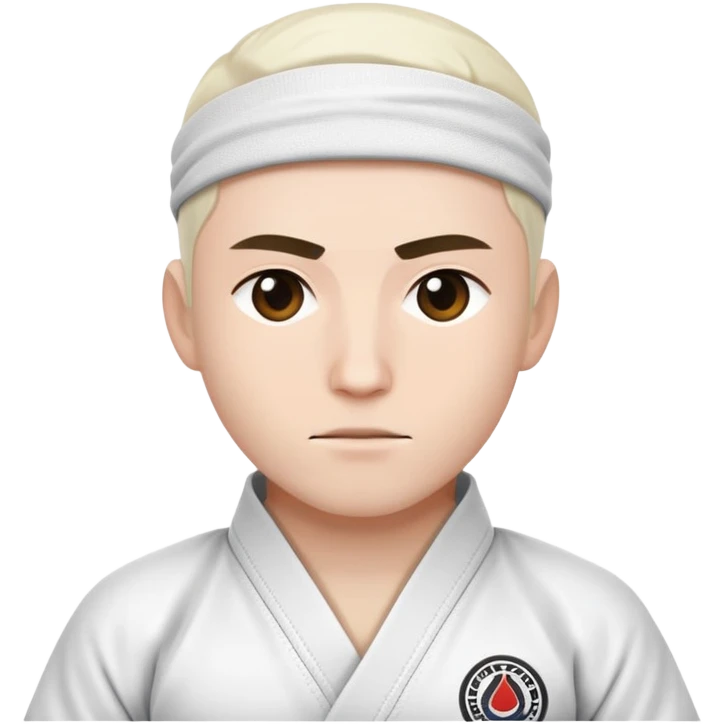 Jiujitsu white belt emoji