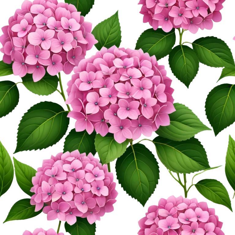ultra realistic pink hydrangeas  emoji