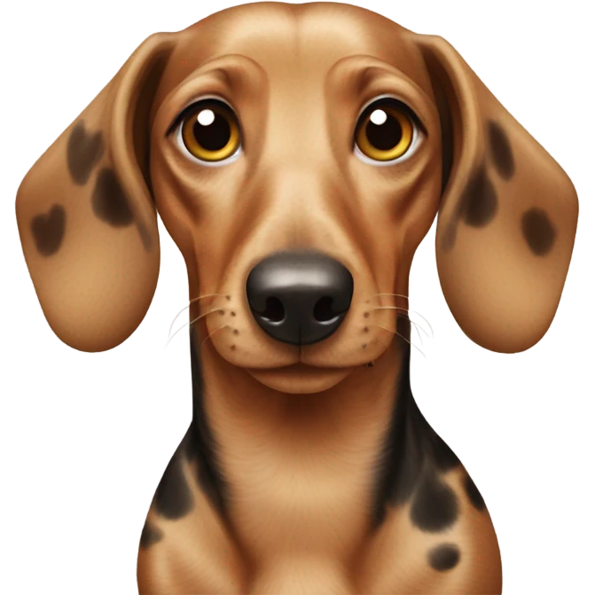 Spotted dachshund  emoji