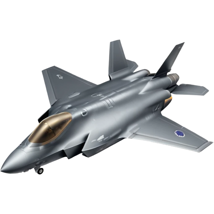 F-35 fighter jet in flight with no background. emoji