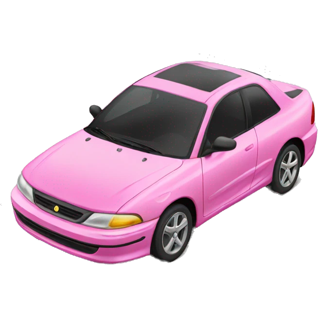 pink car emoji