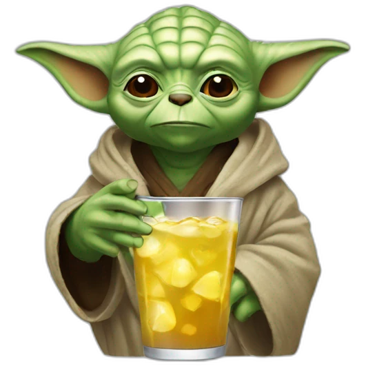 Yoda drink bear emoji