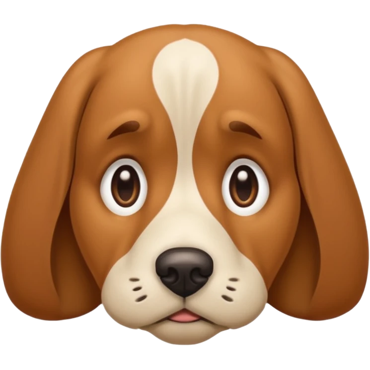 a sad dog emoji