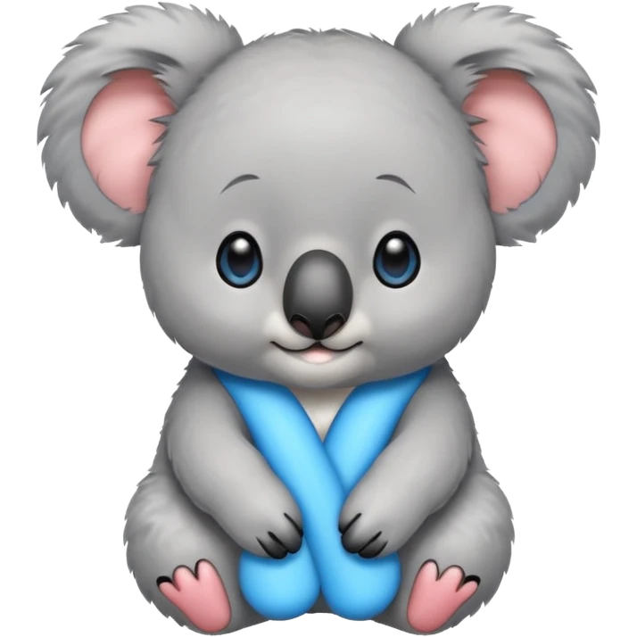 Koala with blue earrings emoji