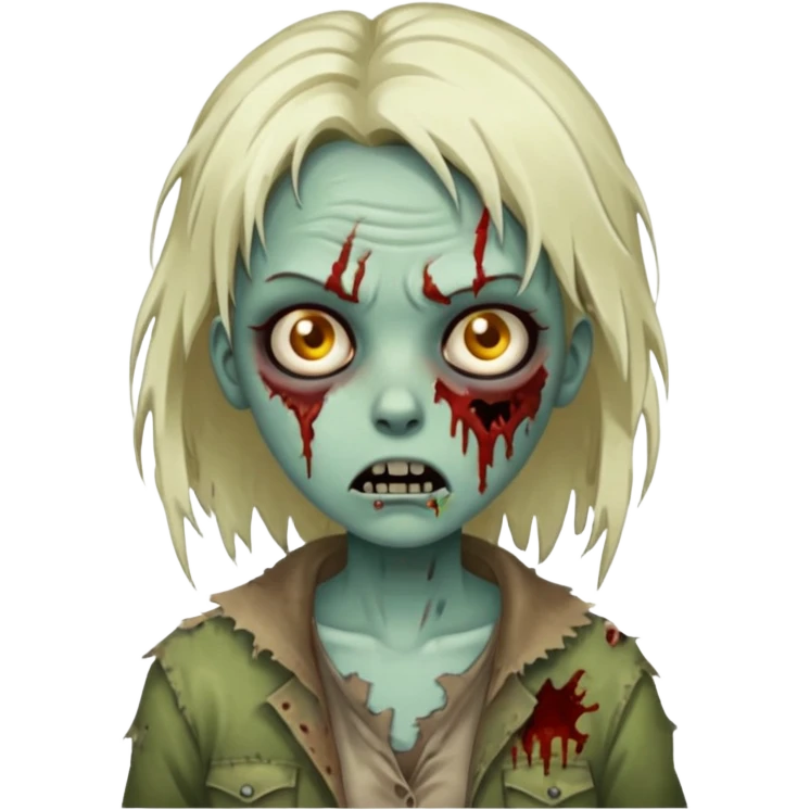 Zombie girl emoji