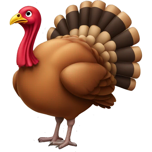 Turkey wearing beanie emoji