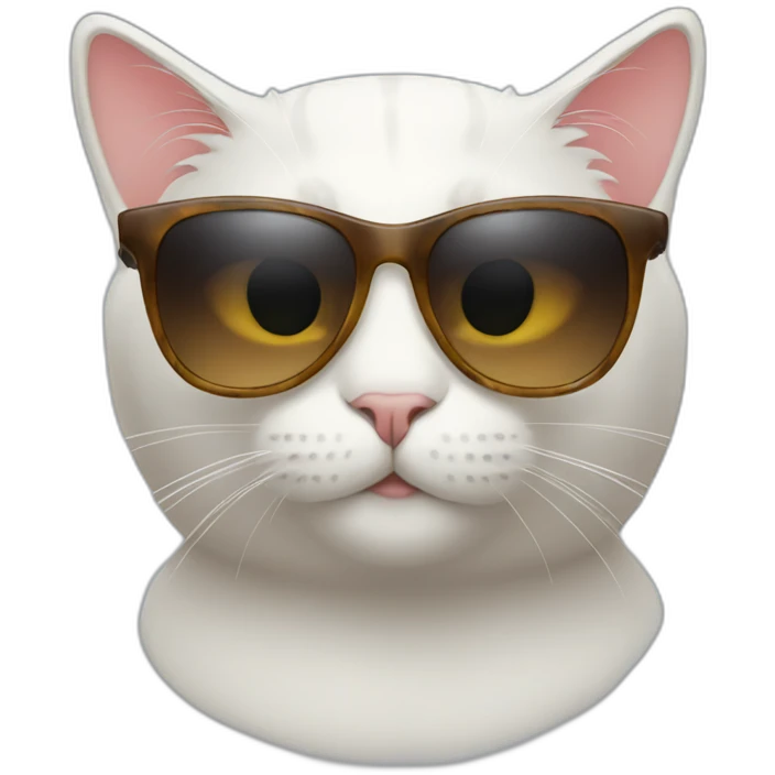 Cat with sunglasses emoji