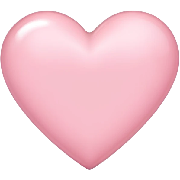 Light pink heart  emoji