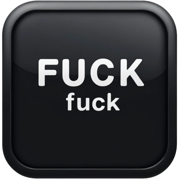 button that says fuck on it emoji