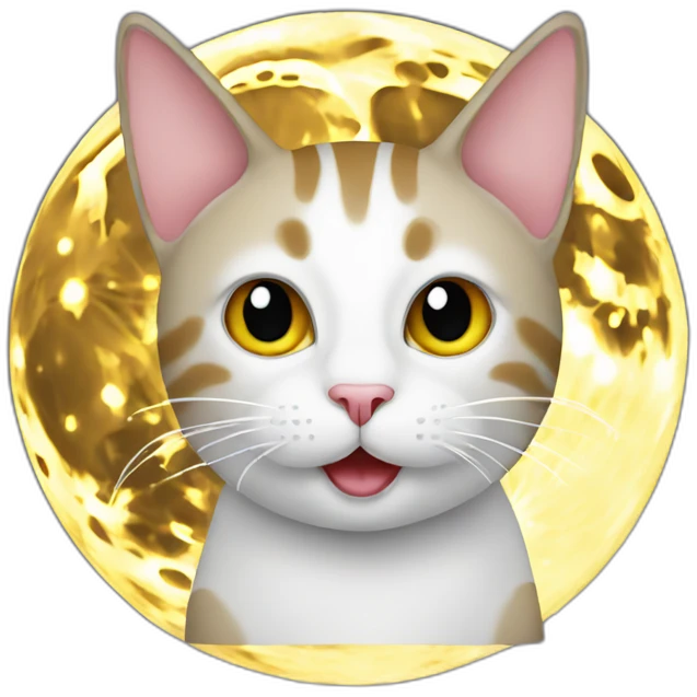 cat on moon emoji