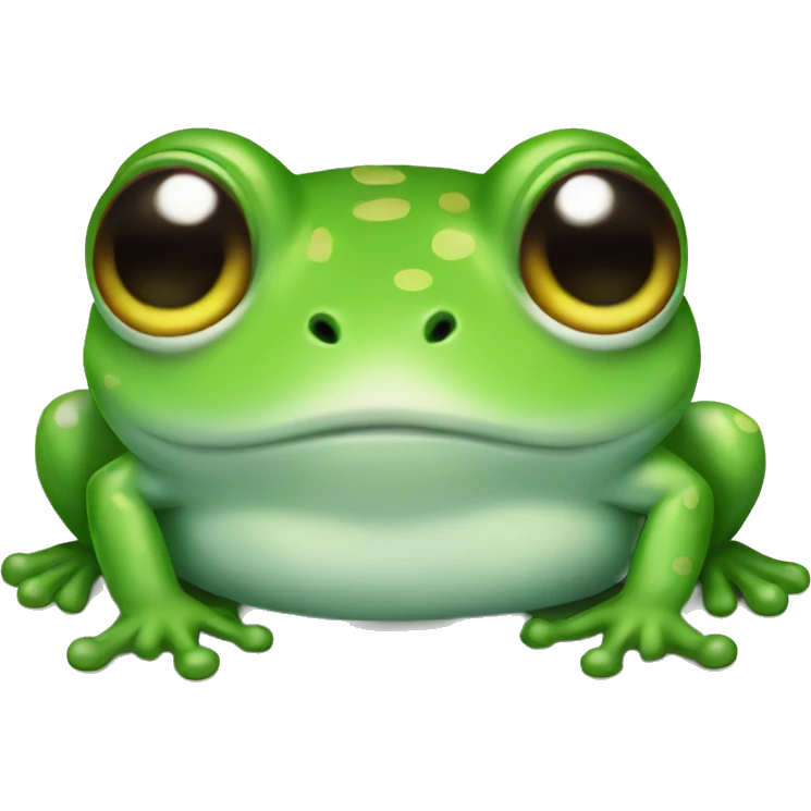 Cute frog emoji