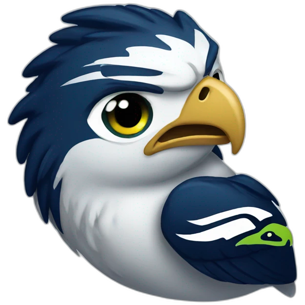 Seahawk smiling emoji