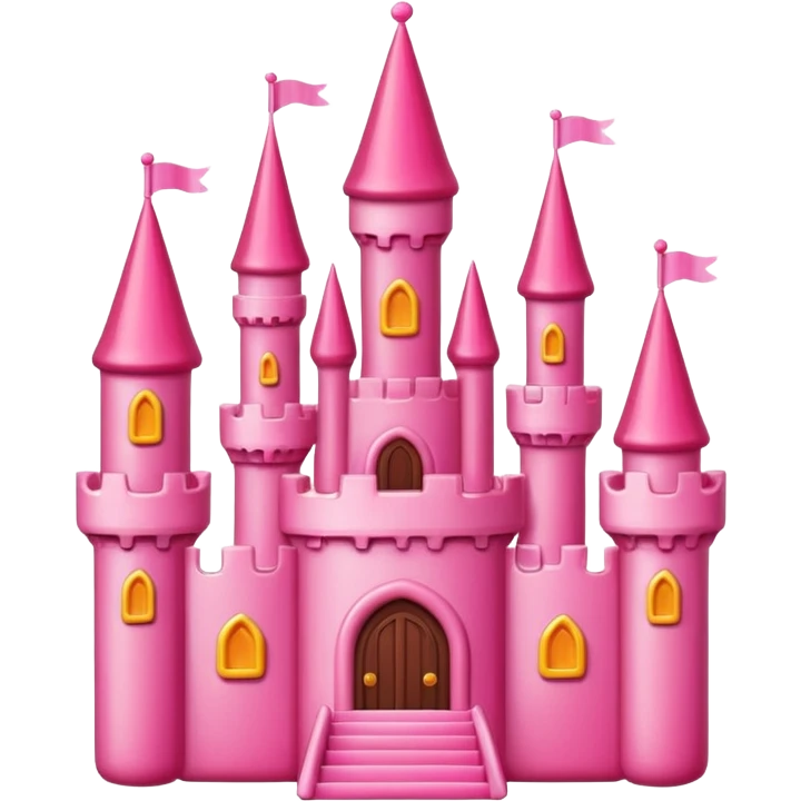 pink candy castle emoji