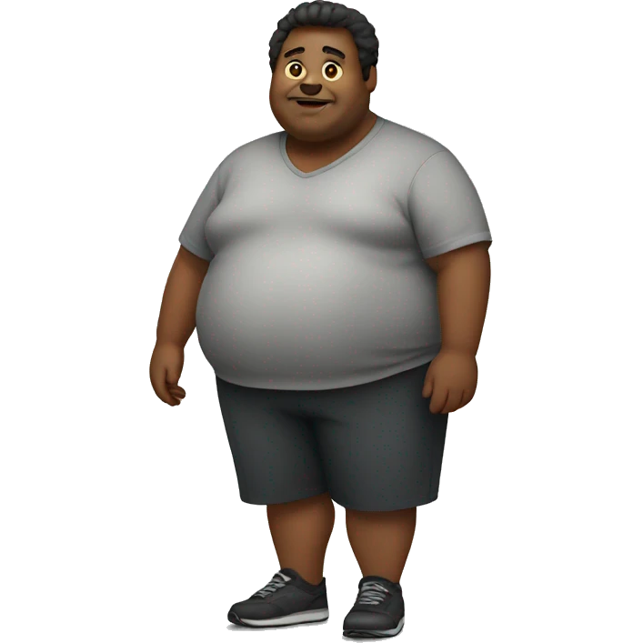 Fat person emoji