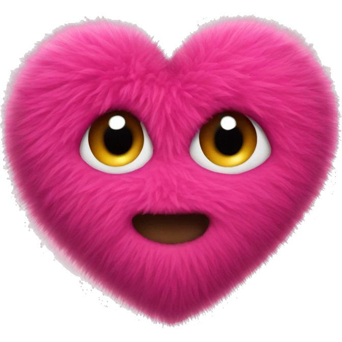 fuzzy heart emoji