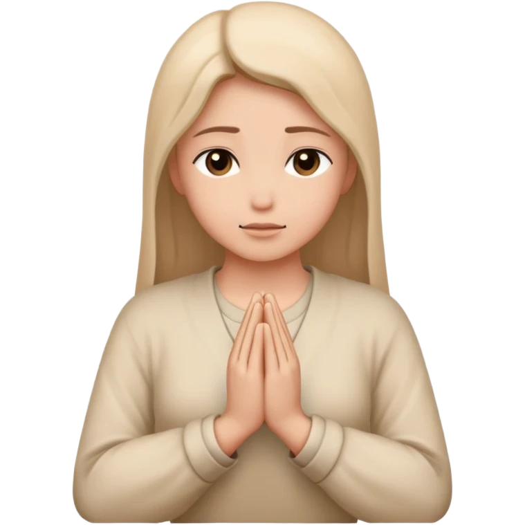 hands in prayer position emoji
