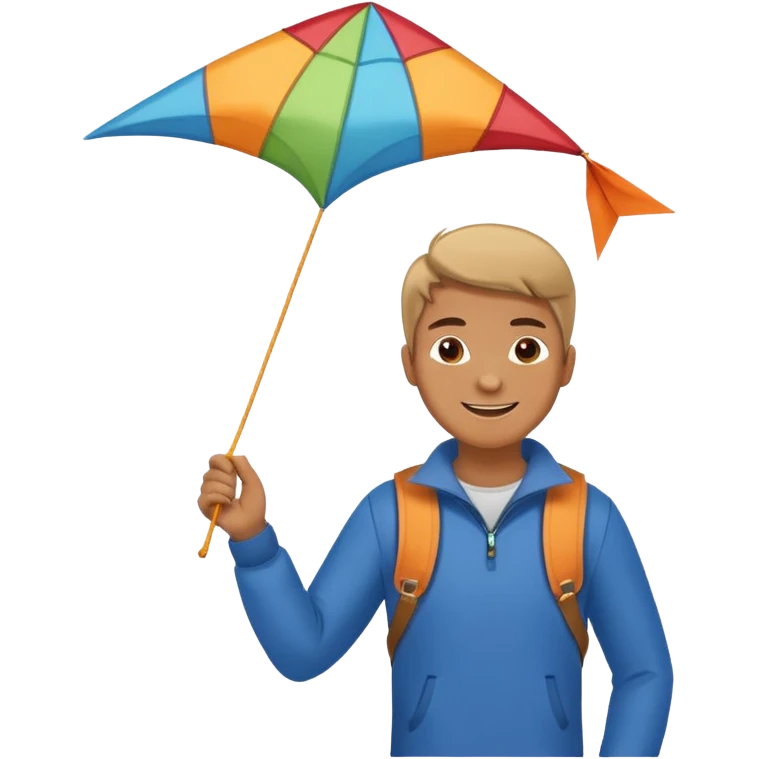 man with kite,Kite Flyers, big kite. emoji