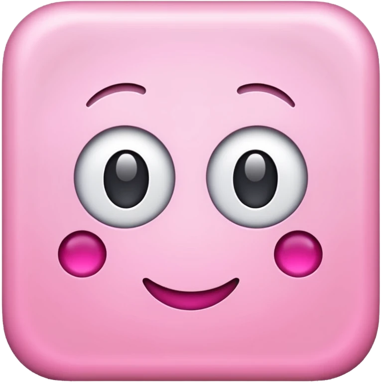 simple pink square paper no face on it emoji