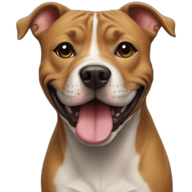Staffy smile emoji