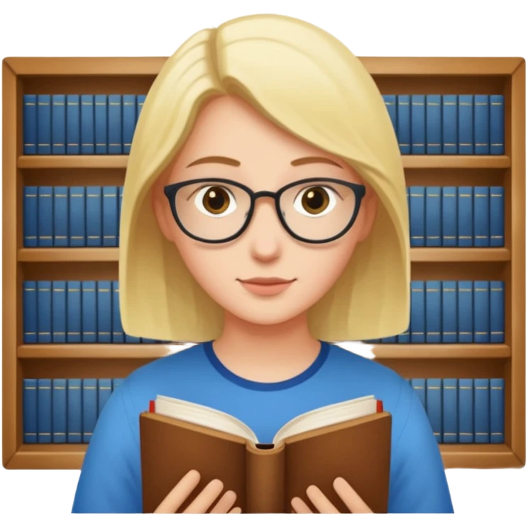 I’ll go to the library emoji