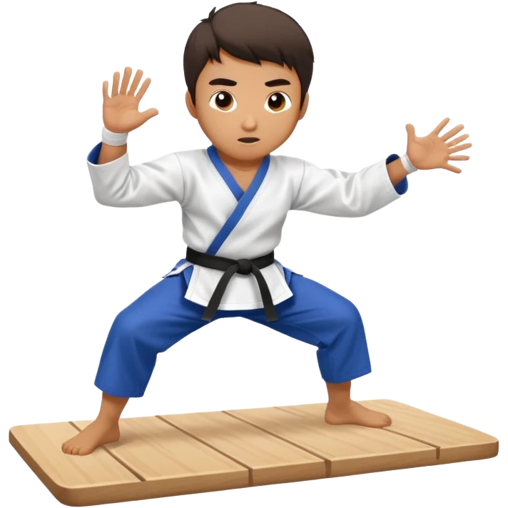 taekwondo guy break a bored emoji