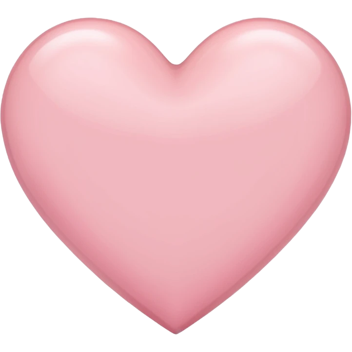 light pink heart emoji