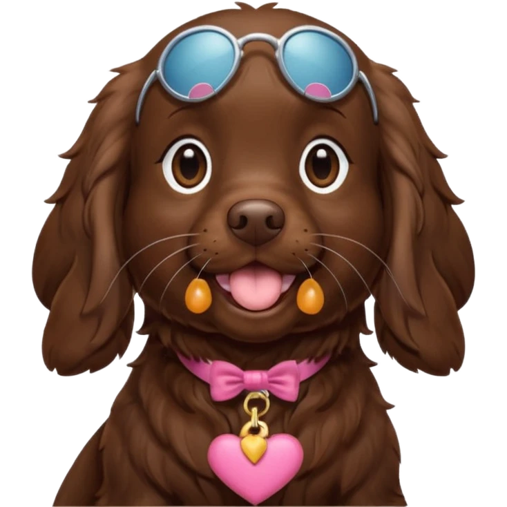 Boykin spaniel blowing kiss  emoji