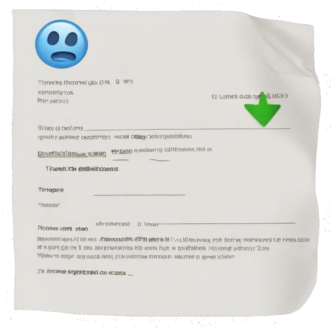 Loan application emoji