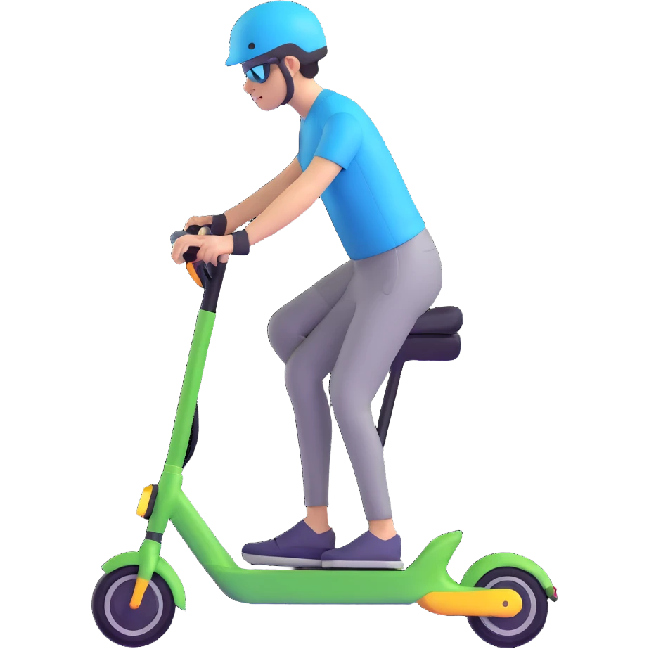 person riding an electric scooter emoji