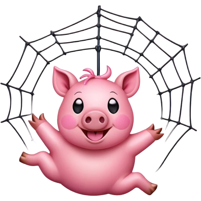 Spider pig emoji