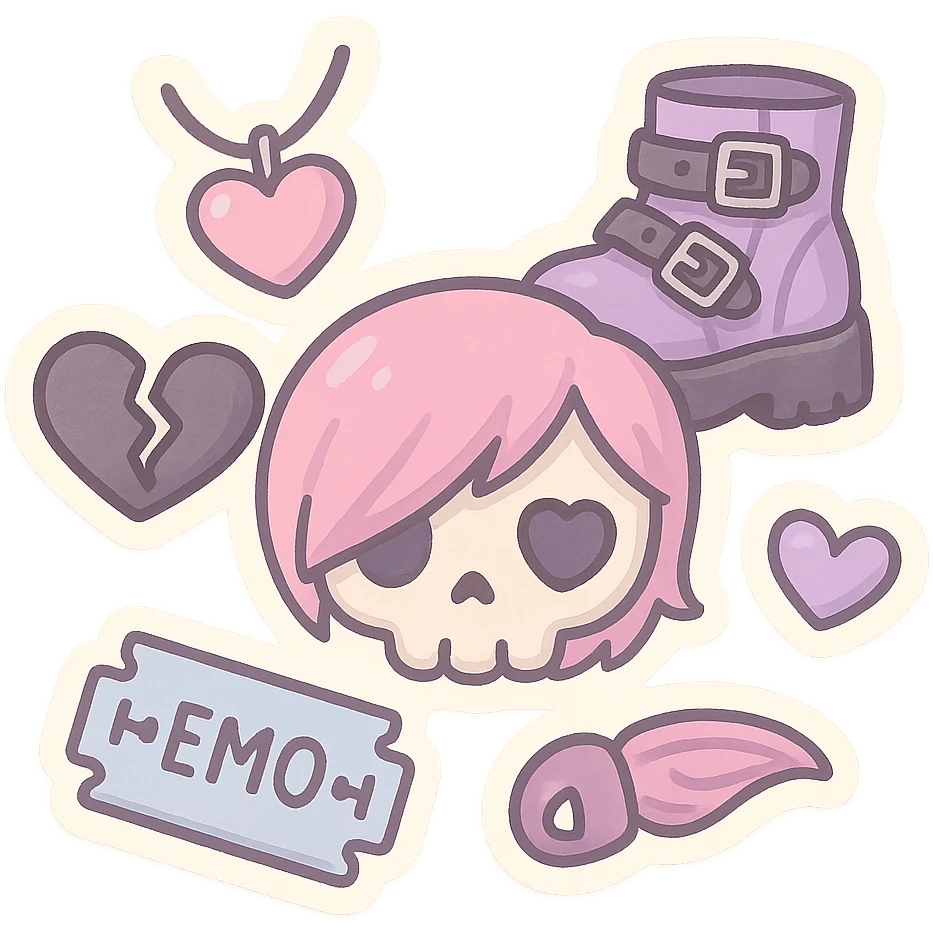 pastel emo objects emoji