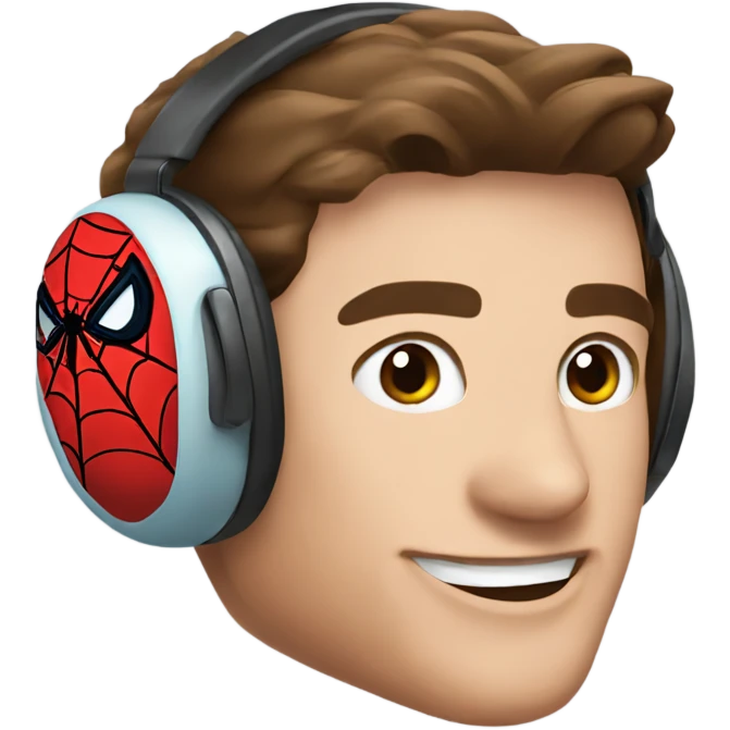 spider-man ear muffs emoji