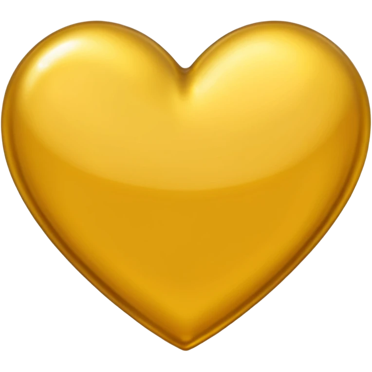 Golden yellow heart emoji