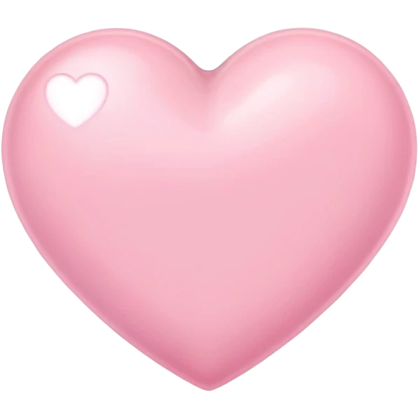 Pink pastel heart emoji