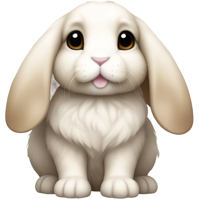 Holland lop bunny emoji