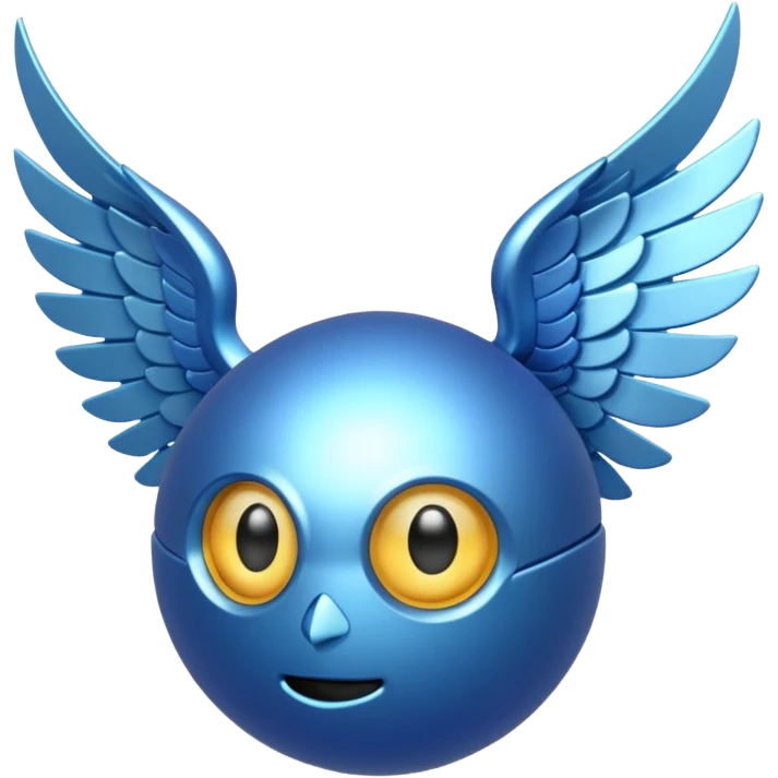 Blue snitch emoji