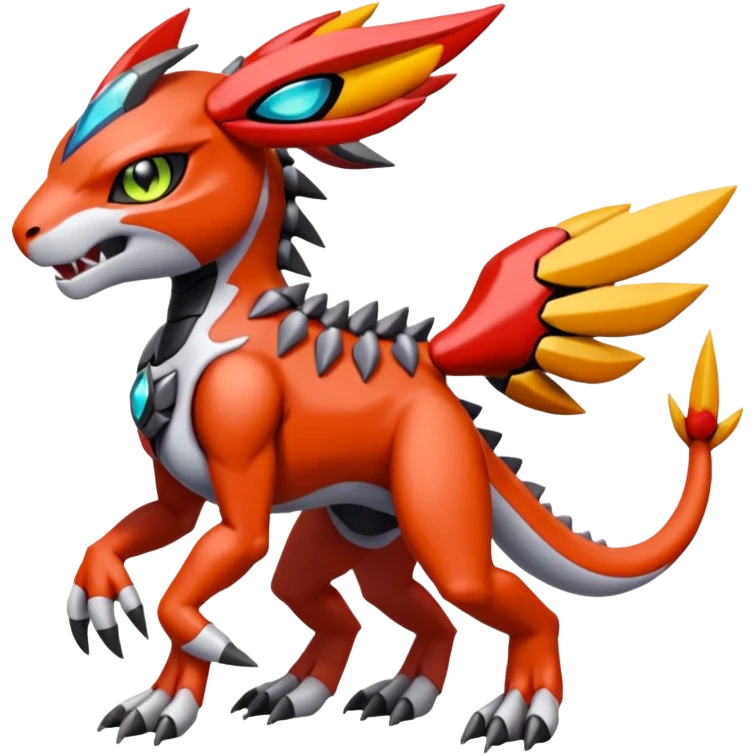 Meloetta-Guilmon-Wargreymon-Protogen-Pokémon-Digimon-Fakémon-fusion-hybrid-creature emoji