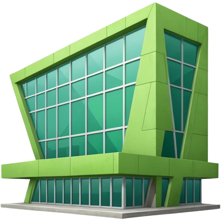 a green building emoji