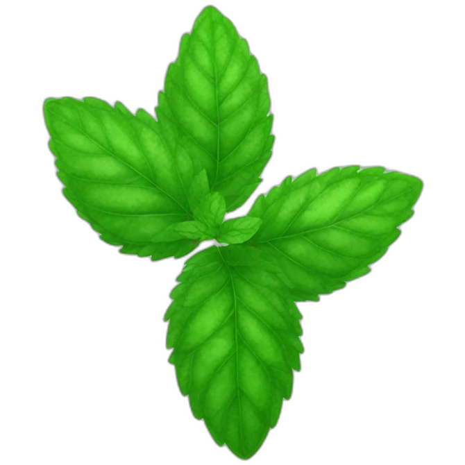 peppermint leaves emoji