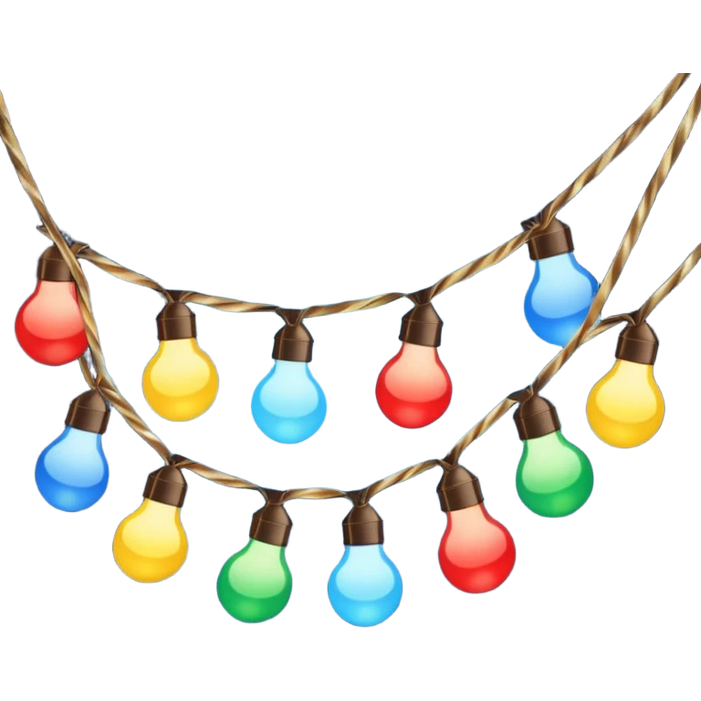 Foco de luces navideñas emoji