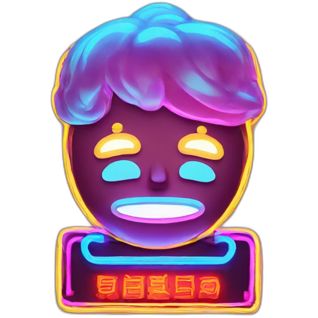 Neon sign emoji