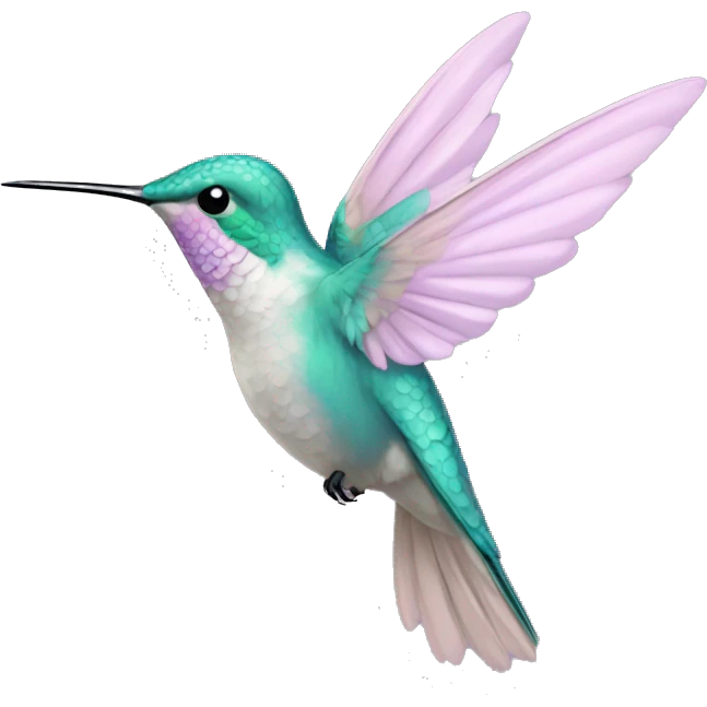 Pastel hummingbird  emoji